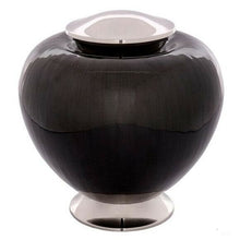 Load image into Gallery viewer, Large/Adult 200 Cubic Inch Black Baroque Shadow Brass Funeral Cremation