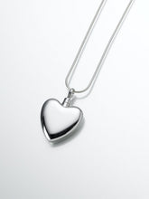 Load image into Gallery viewer, Sterling Silver Small Heart Memorial Jewelry Pendant Funeral Cremation Urn