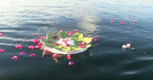 Load image into Gallery viewer, Large/Adult 200 Cubic Inch Lily Water Scattering Bowl Funeral Cremation Urn
