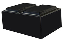 Load image into Gallery viewer, XL Companion Funeral Cremation Urn For Ashes Cultured Marble Black Tuscany