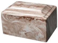 Load image into Gallery viewer, Small/Keepsake 2 Cubic Inch Cafe Tuscany Cultured Marble Cremation Urn for Ashes