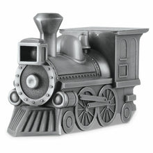 Load image into Gallery viewer, Small/Keepsake 8 Cubic Inch Shining Train Pewter Funeral Cremation Urn