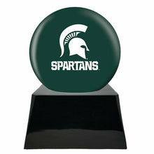 Load image into Gallery viewer, Large/Adult 200 Cubic Inch Michigan State Spartans Ball on Cremation Urn Base