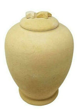 Load image into Gallery viewer, Large/Adult 220 Cubic Inch Biodegradable Beige Starfish Funeral Cremation Urn