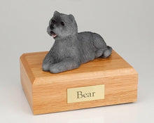 Load image into Gallery viewer, Gray Cairn Terrier Pet Funeral Cremation Urn Available 3 Diff Colors & 4 Sizes