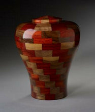 Load image into Gallery viewer, Tranquility Wood Adult Funeral Cremation Urn, 190 Cubic Inches
