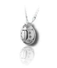 Load image into Gallery viewer, Sterling Silver Lady Bug Funeral Cremation Urn Pendant for Ashes w/Chain