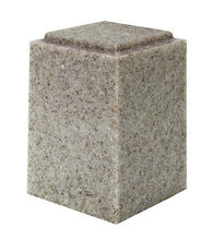 Load image into Gallery viewer, Large/Adult 220 Cubic Inch Windsor Sandstone Cultured Granite Cremation Urn