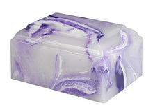 Load image into Gallery viewer, Small/Keepsake 22 Cubic Inch Purple Tuscany Cultured Onyx Cremation Urn for Ash