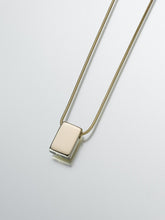 Load image into Gallery viewer, Sterling Silver Slide Rectangle Memorial Jewelry Pendant Funeral Cremation Urn