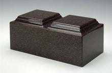 Load image into Gallery viewer, Classic Vintage Red Granite Companion Cremation Urn, 420 Cubic Inch TSA Approved