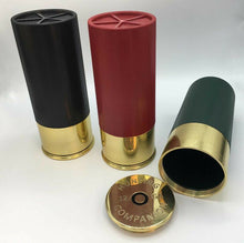 Load image into Gallery viewer, Shotgun Shell Urn Black 100 Cubic Inch Funeral Pet Cremation Urn With Engraving