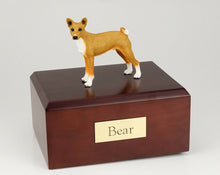 Load image into Gallery viewer, Basenji Pet Funeral Cremation Urn Available in 3 Different Colors & 4 Sizes