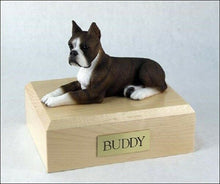 Load image into Gallery viewer, Boxer, Brindle Pet Funeral Cremation Urn Available in 3 Different Colors 4 Sizes