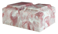 Load image into Gallery viewer, XL Companion Funeral Cremation Urn For Ashes Cultured Onyx Tuscany Pink