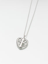 Load image into Gallery viewer, Sterling Silver Love Cross Memorial Jewelry Pendant Funeral Cremation Urn
