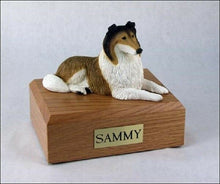 Load image into Gallery viewer, Sable Collie Pet Funeral Cremation Urn Available in 3 Different Colors & 4 Sizes