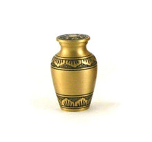 Load image into Gallery viewer, Brass 6 Keepsake Set,Athena Bronze Funeral Cremation Ash Urns,5 Cubic Inches Ea.