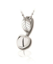 Load image into Gallery viewer, Sterling Silver Cherry Funeral Cremation Urn Pendant for Ashes w/Chain