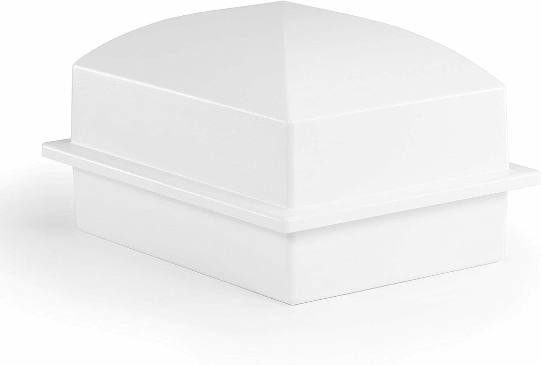 Crowne Vault Large/Adult White Polymer Single Funeral Cremation Urn Burial Vault
