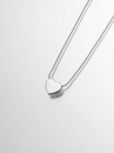 Load image into Gallery viewer, Sterling Silver Small Slide Heart Memorial Jewelry Pendant Funeral Cremation Urn