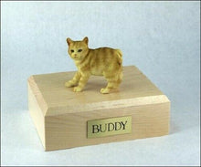 Load image into Gallery viewer, Manx Red Tabby Cat Figurine Pet Cremation Urn Available in 3 Dif Colors/ 4 Sizes
