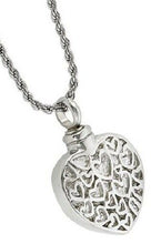 Load image into Gallery viewer, Hearts within Heart Pendant/Necklace Funeral Cremation Urn for Ashes
