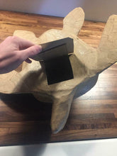 Load image into Gallery viewer, Natural Biodegradable Paper Turtle Urn,Hand Crafted Adult Funeral Cremation Urn