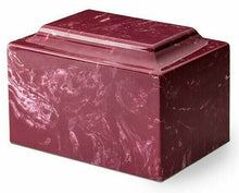 Load image into Gallery viewer, Classic Marble Berry Adult 210 Cubic Inches Funeral Cremation Urn, TSA Approved