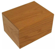 Load image into Gallery viewer, Large/Adult 115 Cubic Inches Simply Oak Funeral Urn for Cremation Ashes
