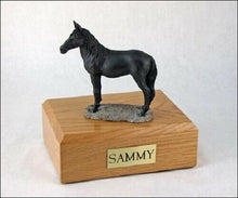Load image into Gallery viewer, Black Horse Figurine Funeral Cremation Urn Avail. in 3 Different Colors & 4 Size
