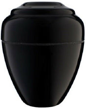 Load image into Gallery viewer, Small/Keepsake 18 Cubic Inch Black Night Vase Cultured Marble Cremation Urn