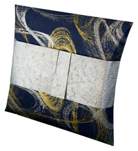 Load image into Gallery viewer, Gilded Saphire Biodegradable Journey EarthUrn, Hand Crafted Adult Cremation Urn