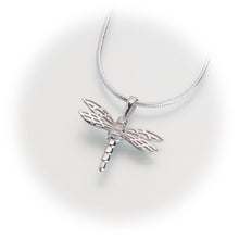 Load image into Gallery viewer, Sterling Silver Small Dragonfly Memorial Jewelry Pendant Funeral Cremation Urn