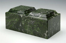 Load image into Gallery viewer, Classic Marble Verde Companion Cremation Urn, 420 Cubic Inches, TSA Approved