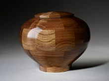 Load image into Gallery viewer, Wisdom Adult Black Walnut Wood Funeral Cremation Urn, 220 Cubic Inches