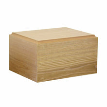 Load image into Gallery viewer, Large/Adult 228 Cubic Inches Light Brown Wood Funeral Cremation Urn for Ashes