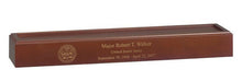 Load image into Gallery viewer, Vintage Oak Veteran Flag Case for 5' X 9.5' Flag, Cremation Urn Base Available