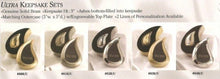 Load image into Gallery viewer, Tear-Drop Keepsake, Solid Brass Funeral Cremation Urn, 3 Cubic Inches