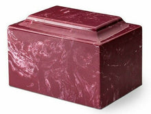 Load image into Gallery viewer, Small/Keepsake Marble Red 5 Cubic Inch Funeral Cremation Urn Ashes TSA Approved