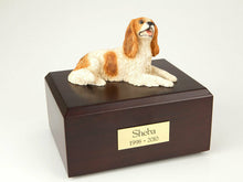Load image into Gallery viewer, King Charles Spaniel Brown Dog Pet Cremation Urn Avail. 3 Diff. Colors & 4 Sizes