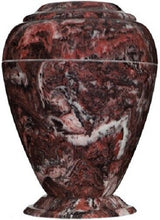 Load image into Gallery viewer, Large/Adult 235 Cubic Inch Georgian Vase Firerock Cultured Marble Cremation Urn