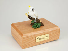 Load image into Gallery viewer, Cockatoo Parrot Figurine Bird Pet Cremation Urn Avail in 3 Diff Colors & 4 Sizes