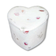Load image into Gallery viewer, Biodegradable,Eco-Friendly Floral Heart Oversize/Companion Cremation Urn, 360 CI
