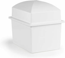 Load image into Gallery viewer, Crowne Vault Extra-Large White Polymer Double Funeral Cremation Urn Burial Vault