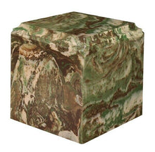 Load image into Gallery viewer, Large/Adult 280 Cubic Inch Camo Cultured Marble Cube Cremation Urn For Ashes