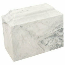 Load image into Gallery viewer, Carrera Gray Niche Cultured Marble Cremation Urn, 210 Cubic Inches, TSA Approved