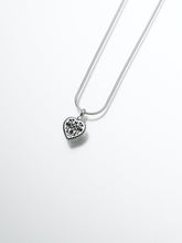 Load image into Gallery viewer, Sterling Silver Filigree Heart Memorial Jewelry Pendant Funeral Cremation Urn