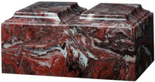 Load image into Gallery viewer, XLarge 450 Cubic Inch Firerock Tuscany Companion Cultured Marble Cremation Urn