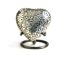 Load image into Gallery viewer, New, Brass Set of 6 Silver Oak Keepsake Cremation Urns, 5 Cubic Ins each